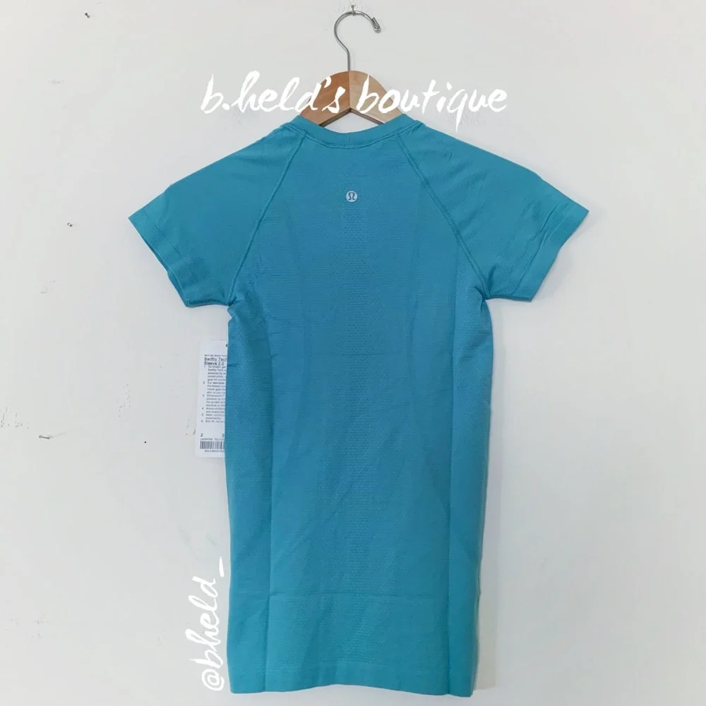 lululemon Swiftly Tech Short Sleeve Shirt 2.0 in Tidal Teal Blue Size 2 New NWT